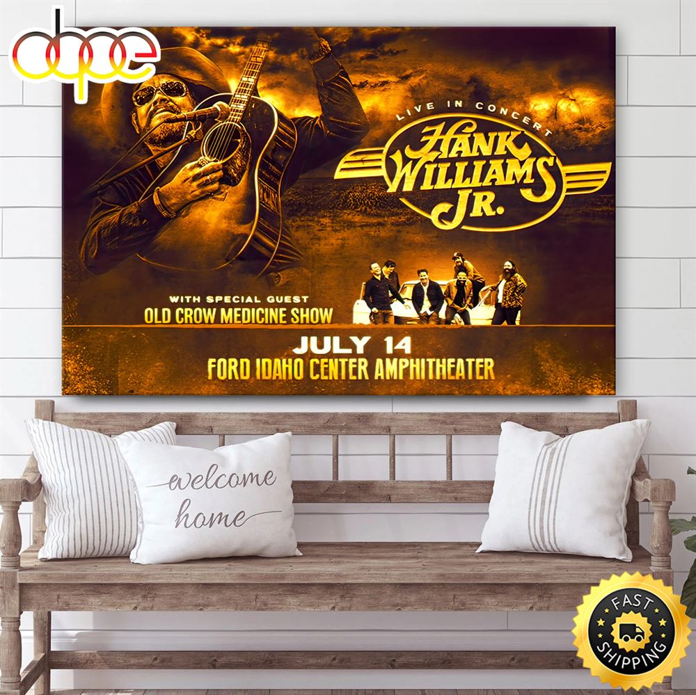 Hank Williams Jr. Announces His 2023 U.S. Tour Canvas Poster Zv3wrh