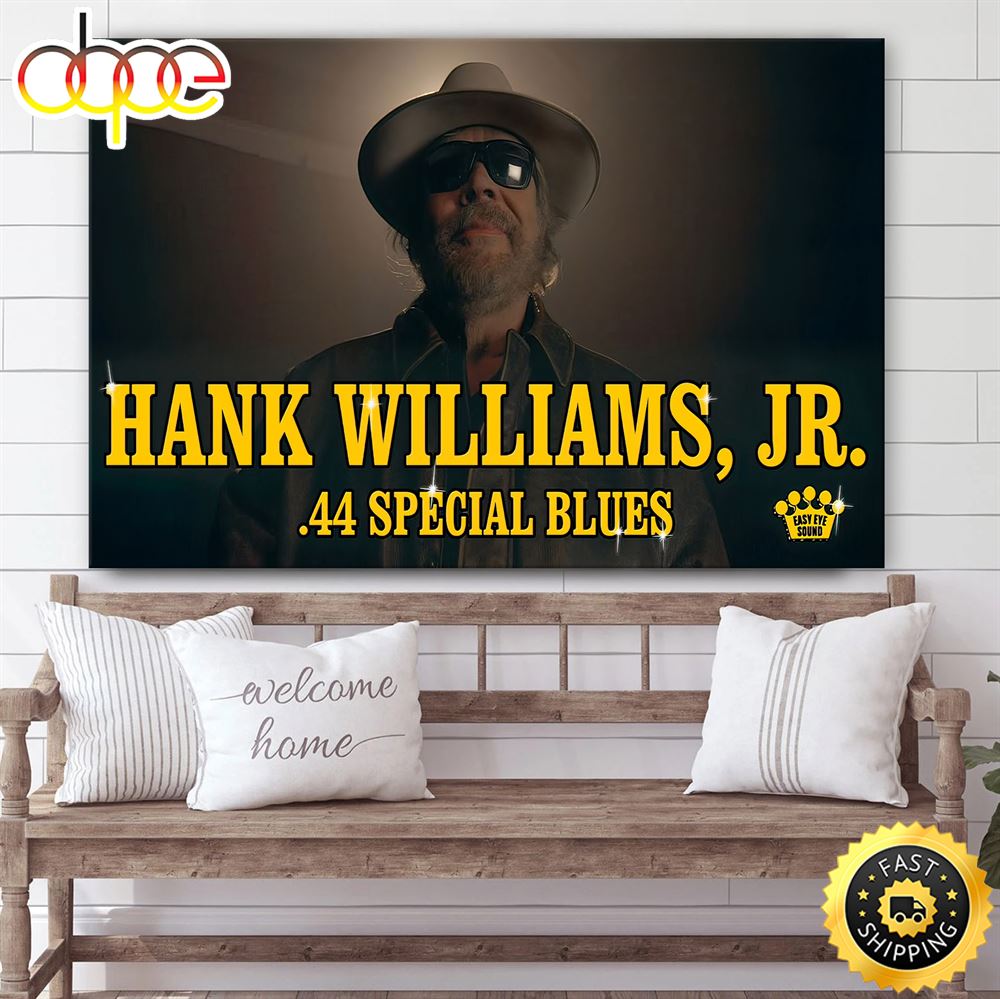 Hank Williams Jr. Old Crow Medicine Show 21st July Canvas Poster Gyirv5