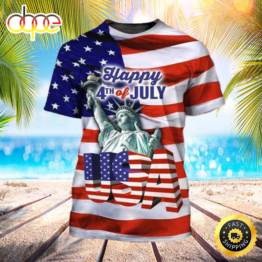 Happy Independence Day 3d All Over Print 4th Of July Shirt Nymwho