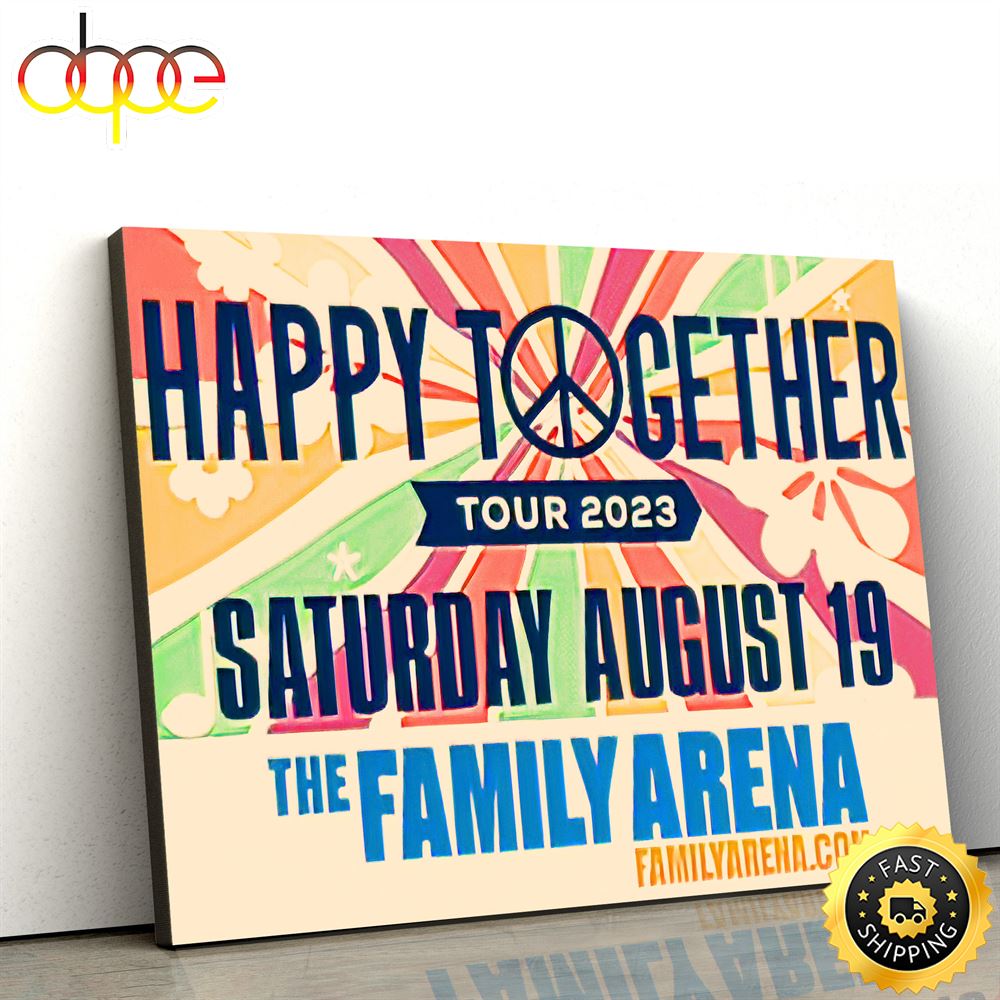 Happy Together 2023 Tour Poster Canvas F05oyk