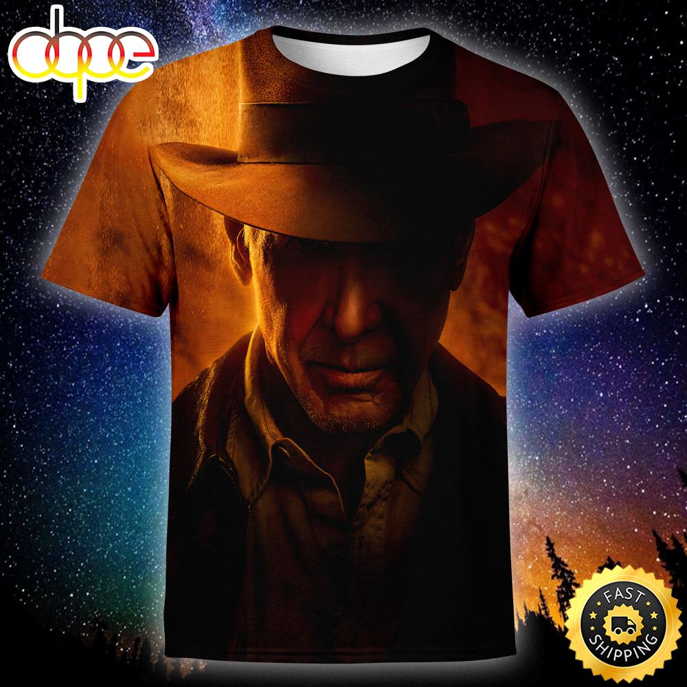 Harrison Ford Indiana Jones And The Dial Of Destiny 3D All Over Print Shirts Lfdilb