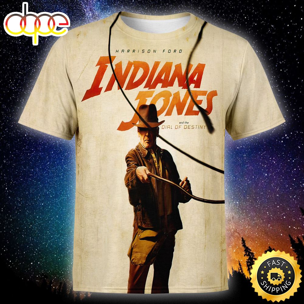 Harrison Ford Indiana Jones And The Dial Of Destiny 3D All Over Print Shirts Ji6hhd