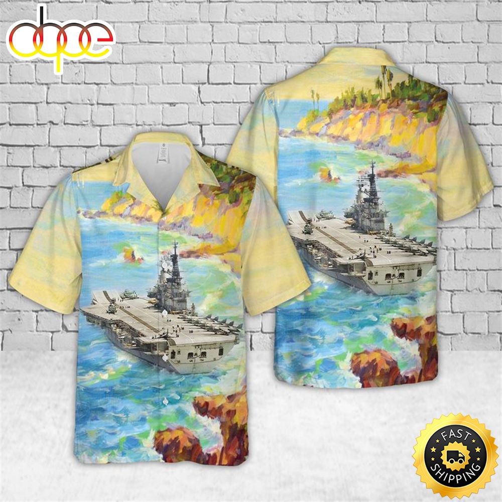 Hms Hermes Hawaiian Shirt Rv68de