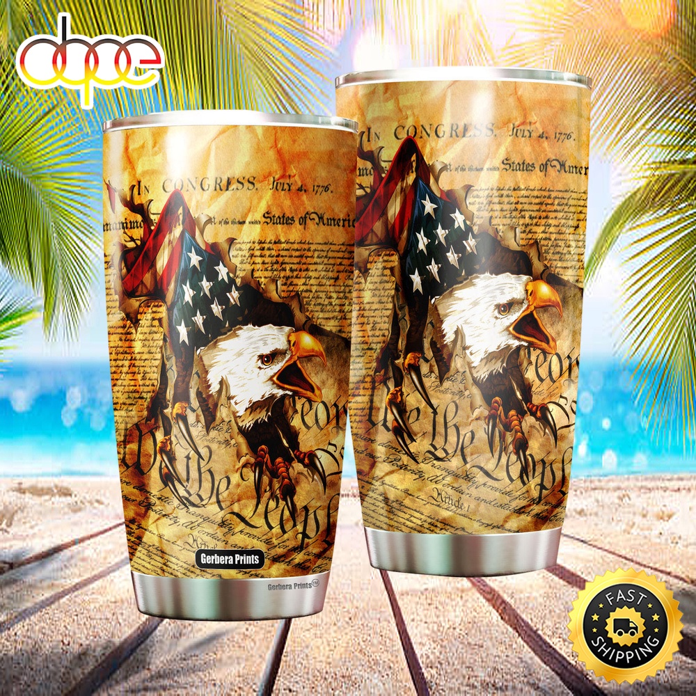 Independence Day 4th Of July Patriotic American Stainless Steel Tumbler Cup I7ywug