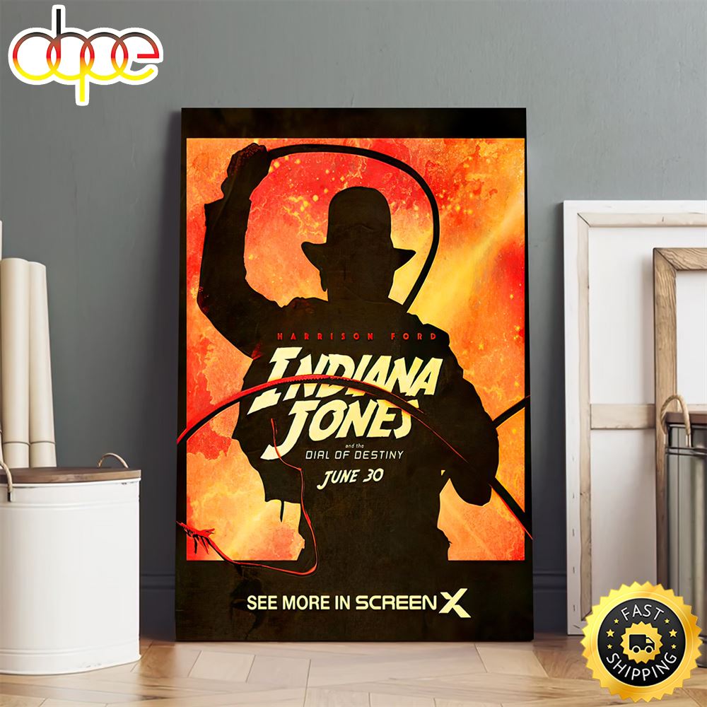 Indiana Jones And The Dial Of Destiny Poster Canvas Cohmqt