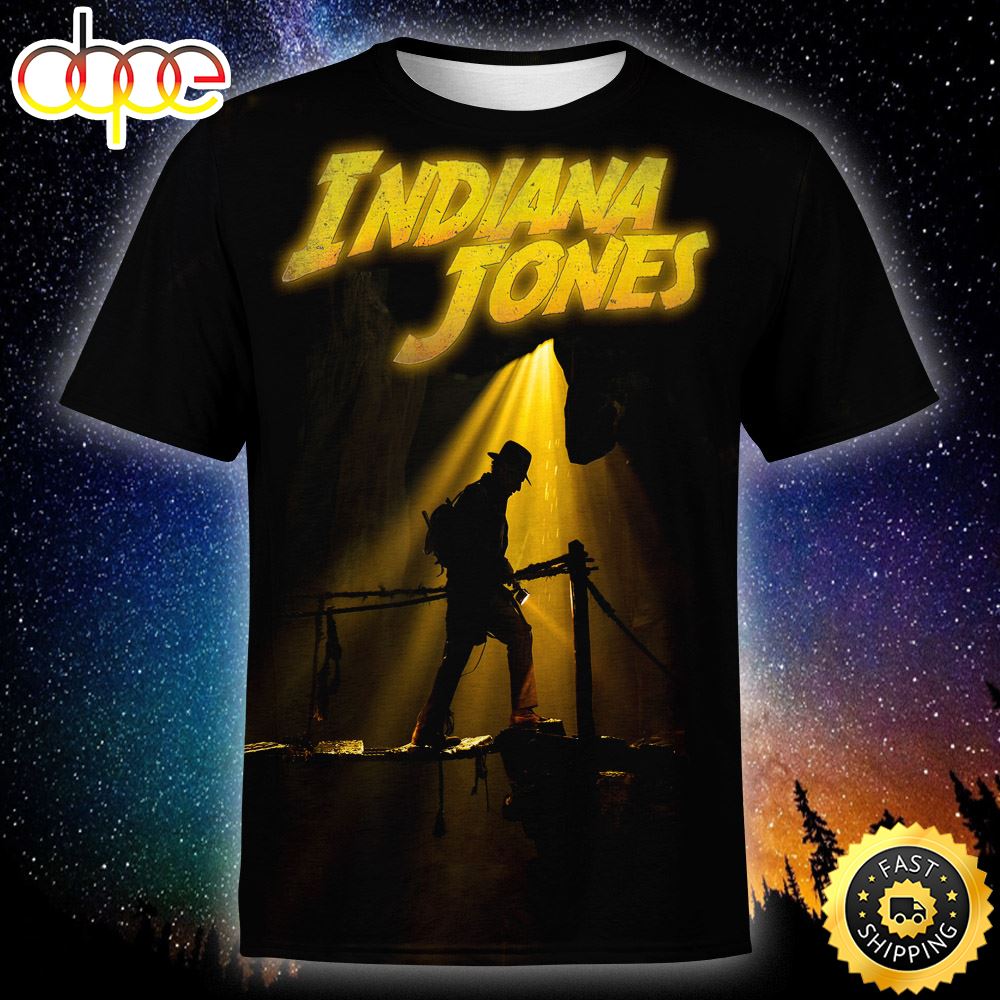 Indiana Jones And The Dial Of Destiny Vintage 2023 June 30 3D All Over Print Shirts B8ags4