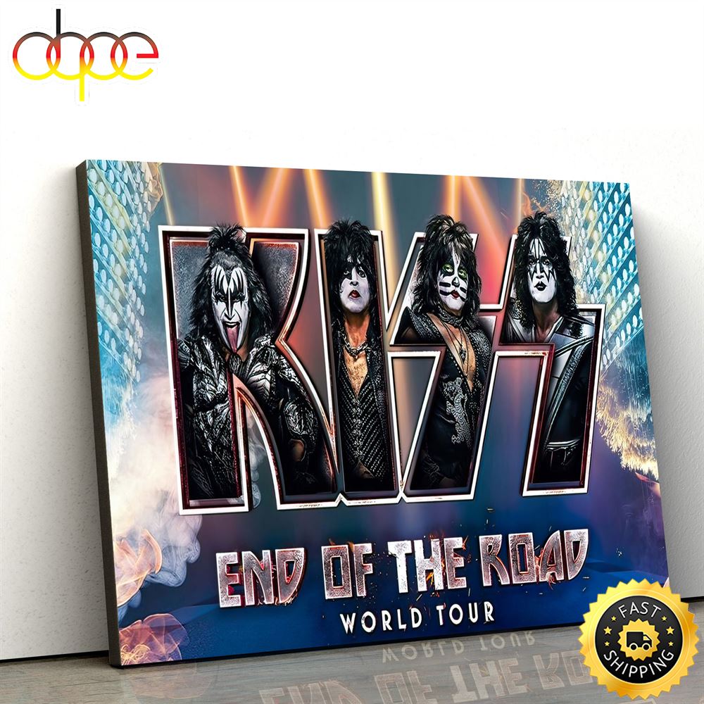 Kiss Add New Us Dates To End Of The Road Farewell Tour Poster Canvas Liefhw