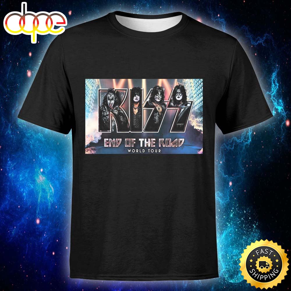 Kiss Add New Us Dates To End Of The Road Farewell Tour Unisex T Shirt Ooxrvn