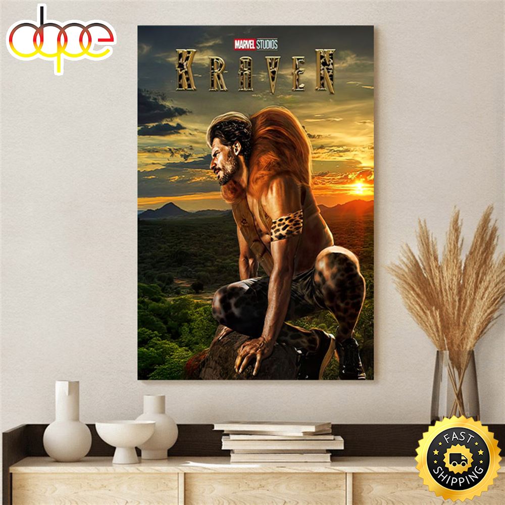 Kraven The Hunter 2023 Movie Marvel Canvas Poster Iivtrf