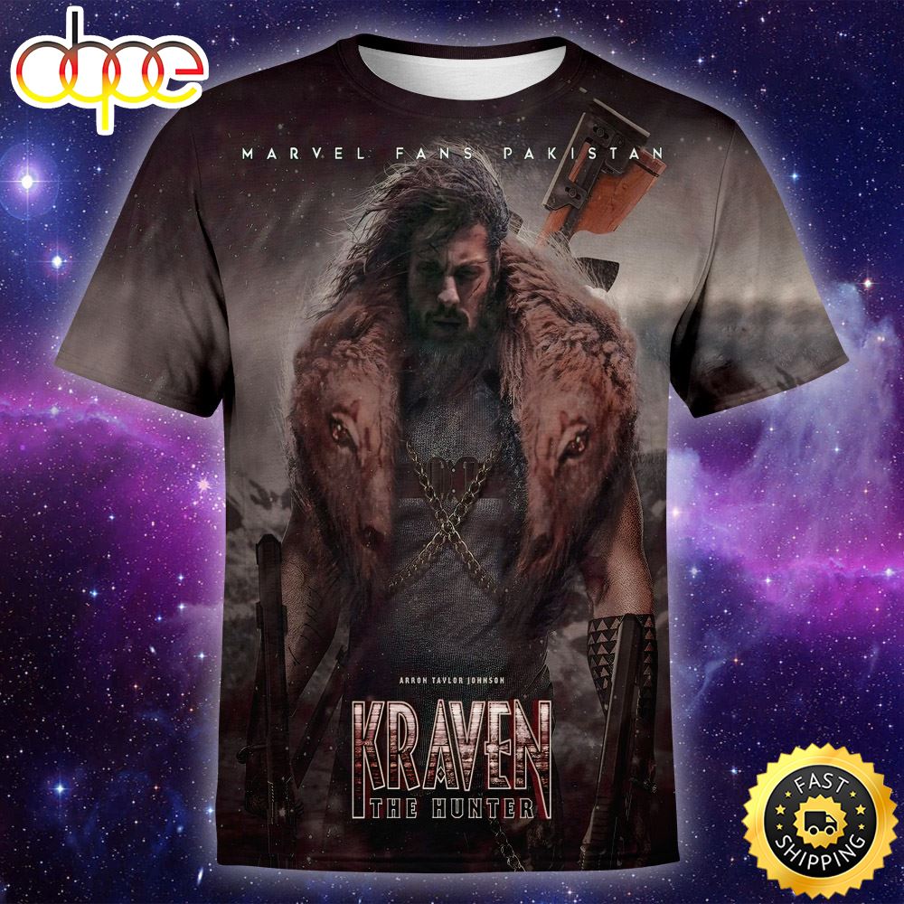 Kraven The Hunter Movie Unisex T Shirt 3d All Over Print Shirts Dae8jw