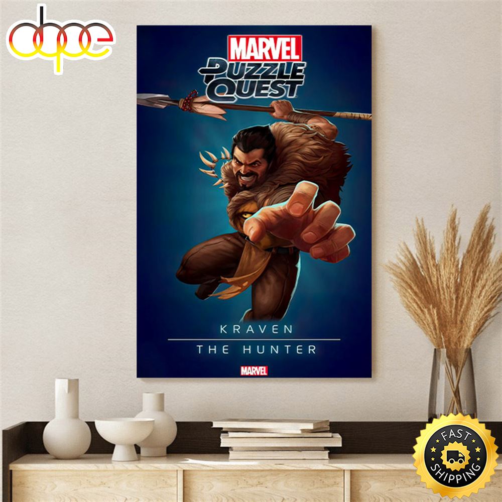 Marvel Kraven The Hunter 2023 Movie Canvas Poster Bvntia