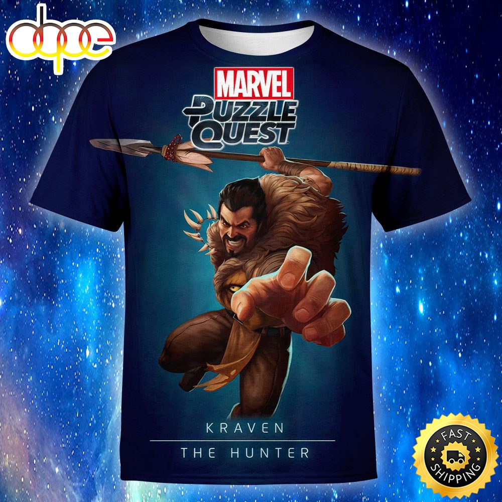 Marvel Kraven The Hunter 2023 Movie Unisex T Shirt 3d All Over Print Shirts Agwpai