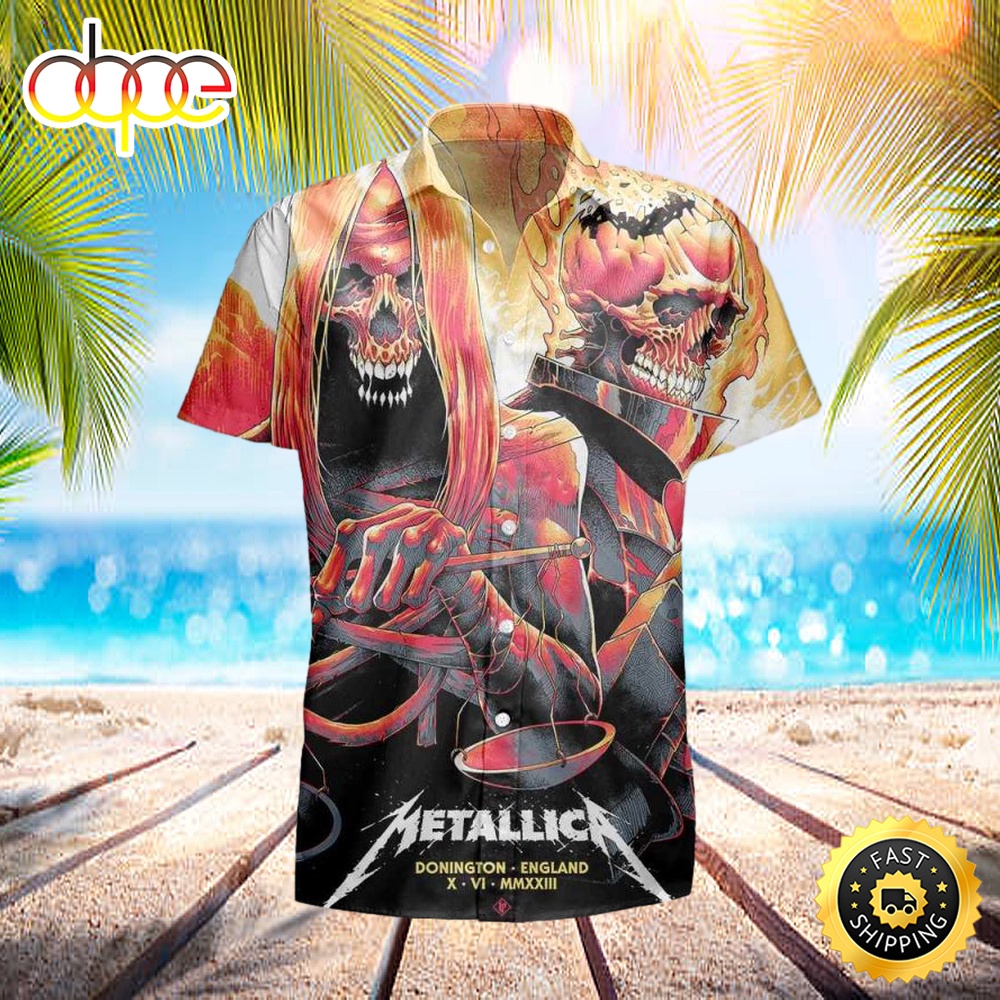 Metallica M72 World Tour 2023 No Repeat Weekend Download Fest M72 Donington England Hawaiian Shirt G758ou