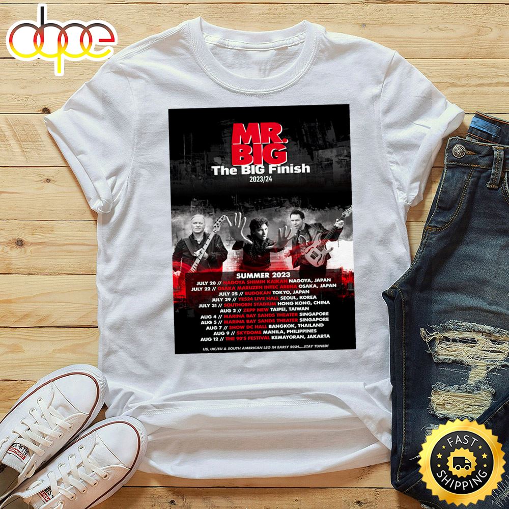 Mr. Big Concert 2023 Unisex Tshirt Pkkn6y
