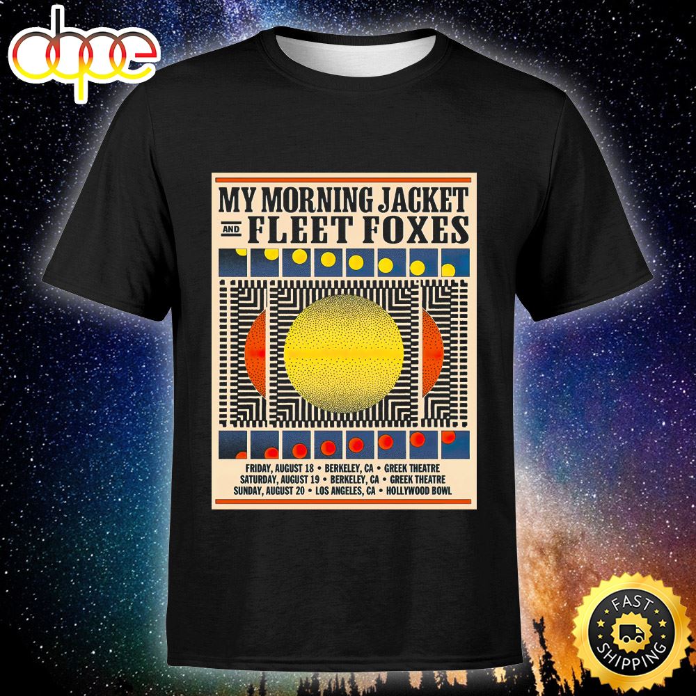 My Morning Jacket Fleet Foxes Announce West Coast Tour Unisex T Shirt Mv8g0w