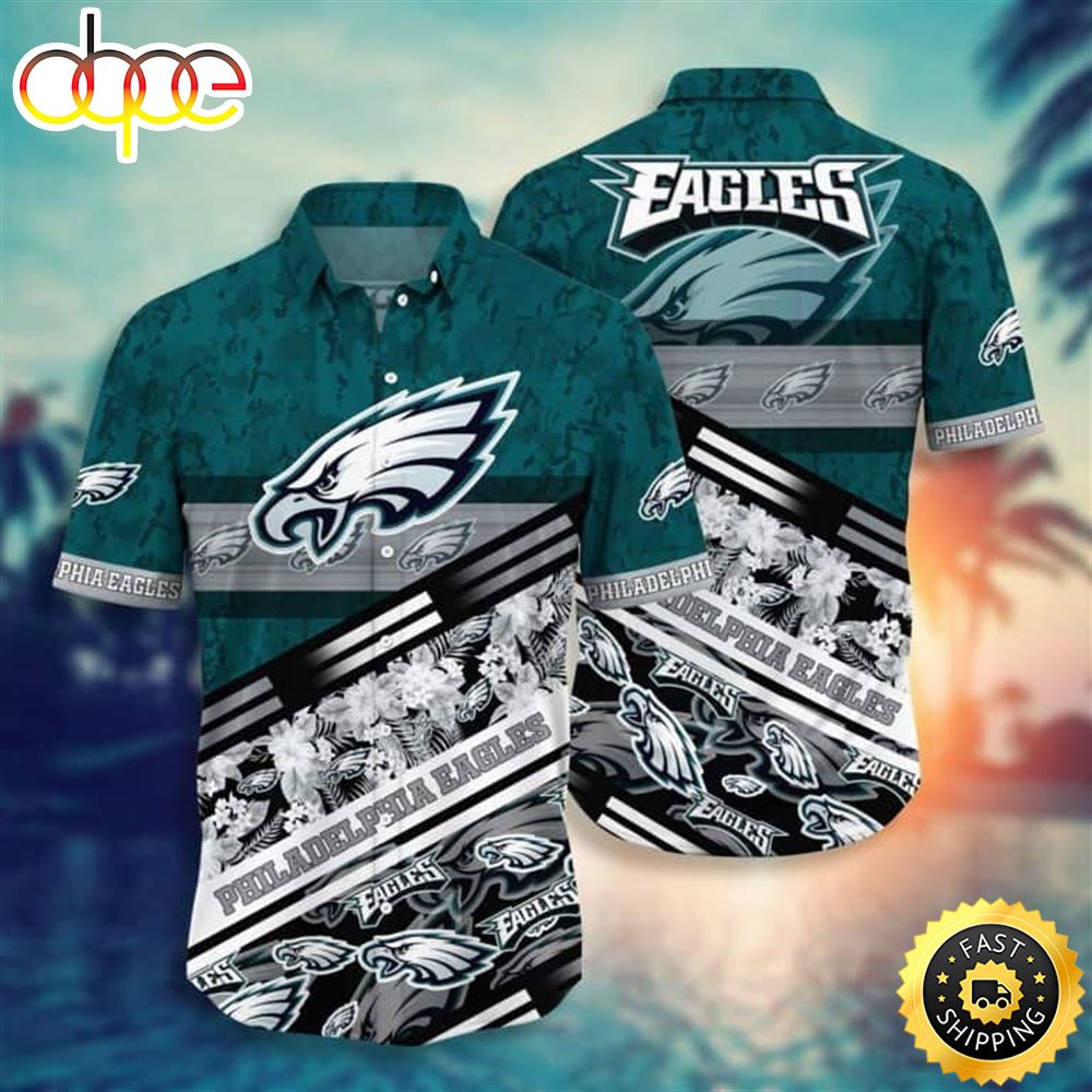 NFL Philadelphia Eagles Hawaiian Shirt Beach Gift For Football Fans Rciuqd