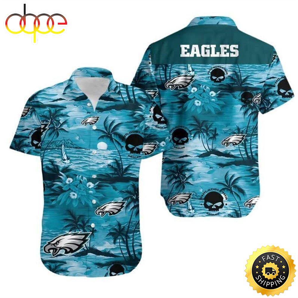NFL Philadelphia Eagles Hawaiian Shirt Gift For Football Fans Vwmkt1