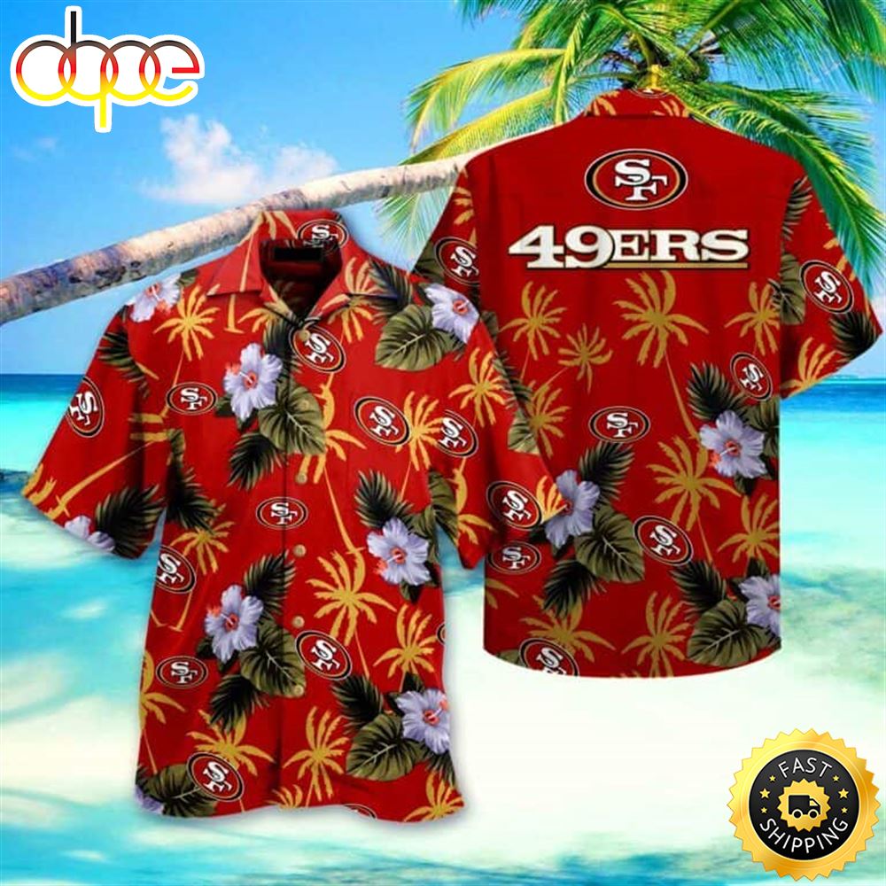 NFL San Francisco 49ers Hawaiian Shirt Beach Gift For Dad Wump0n