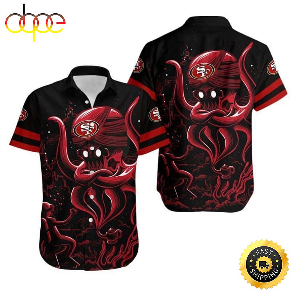 NFL San Francisco 49ers Hawaiian Shirt Octopus Gift For Beach Lovers Sfe97k
