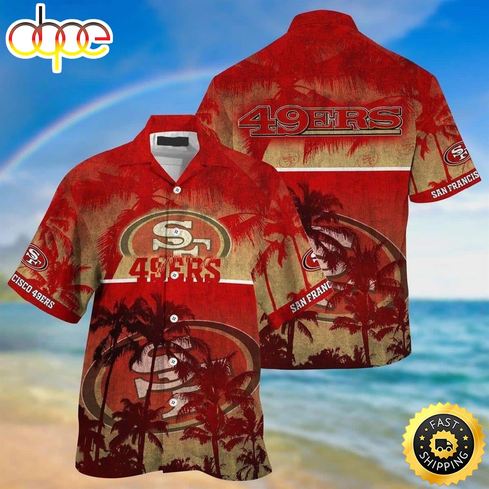 NFL San Francisco 49ers Hawaiian Shirt Summer Gift For Friend Pwlqnq