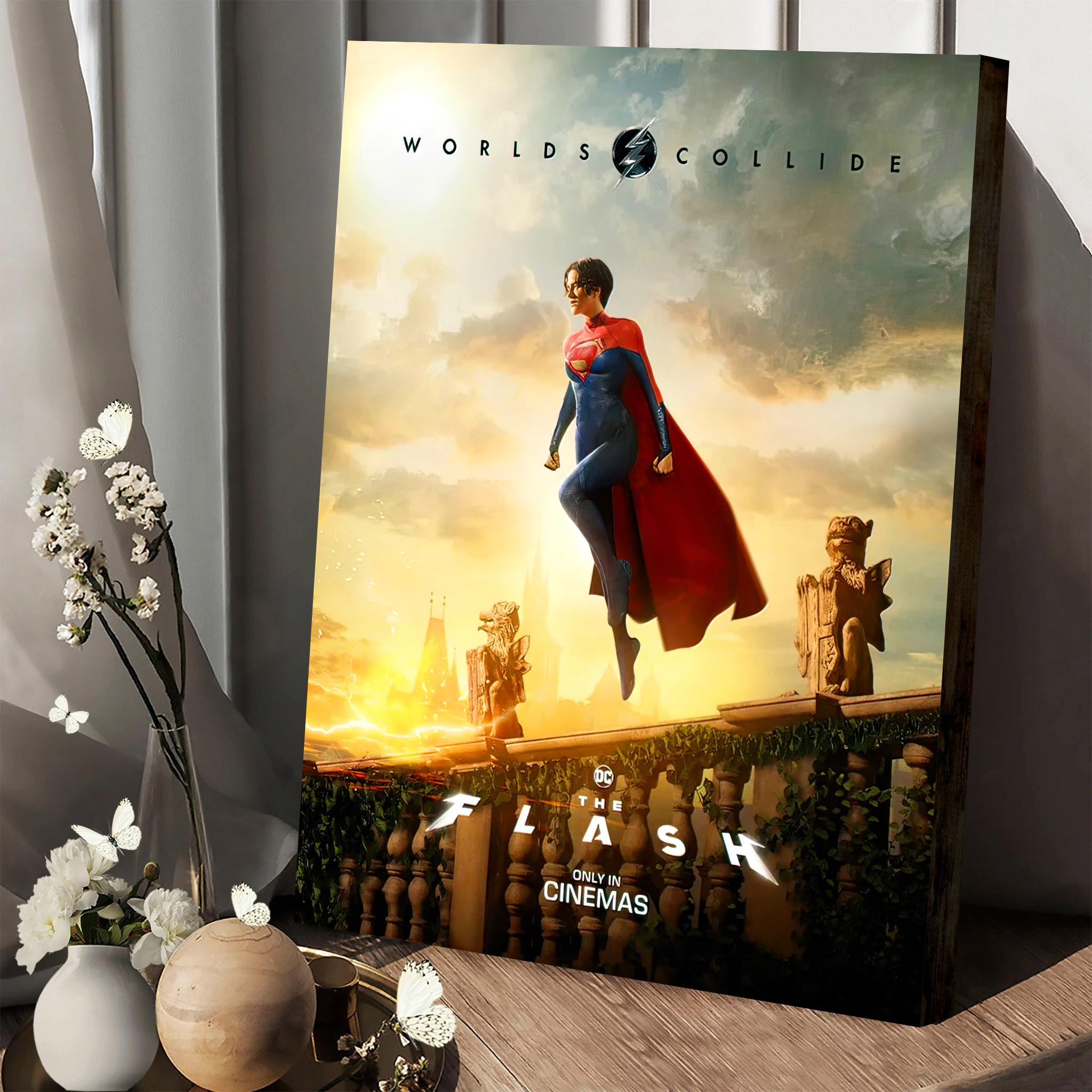 New Supergirl Poster For The Flash Movie Canvas Tkg0jc