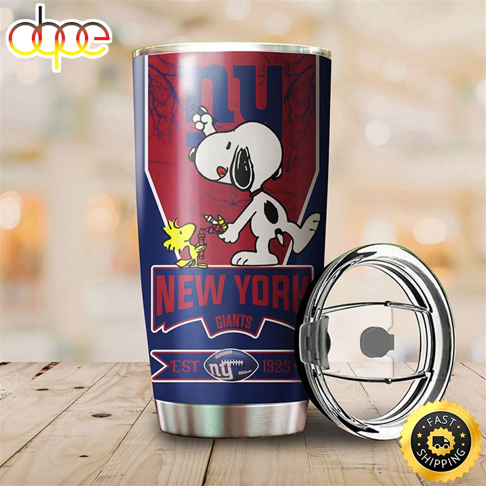 New York Giants Snoopy All Over Print 3D Tumbler Iwe7rf