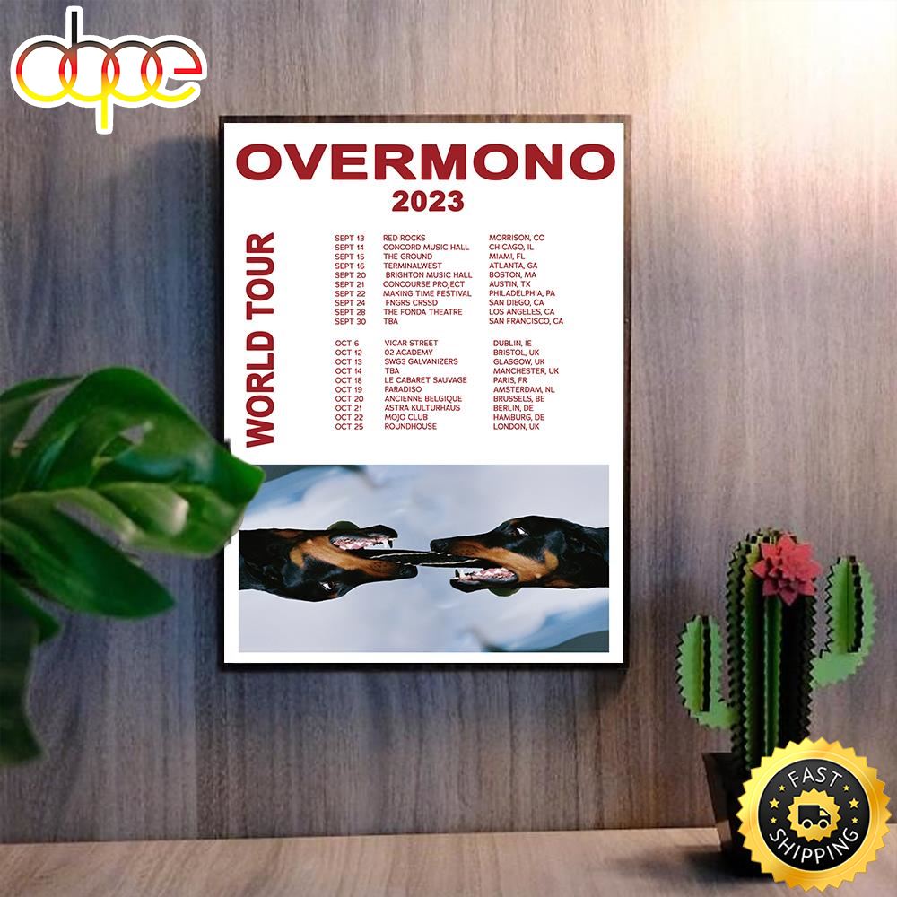 Overmono 2023 World Tour Poster 2023 Xvtapl