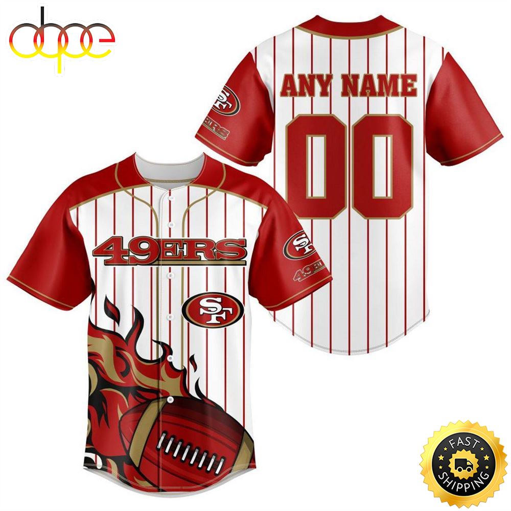 Personalized 49ers Jersey Custom Name Number Baseball Jersey Wh1mpk