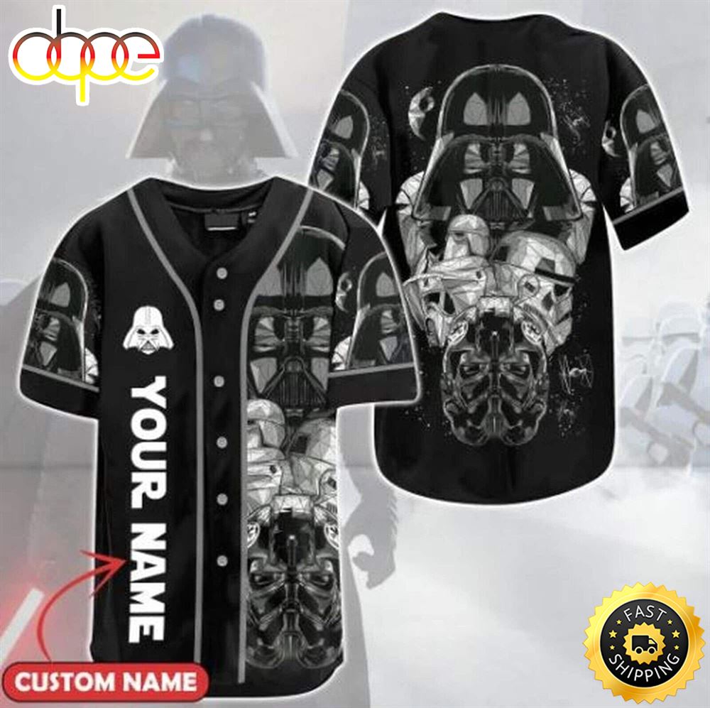 Personalized Atlanta Braves Darth Vader Star Wars All Over Print 3D  Baseball Jersey-TPH - Love My Family Forever