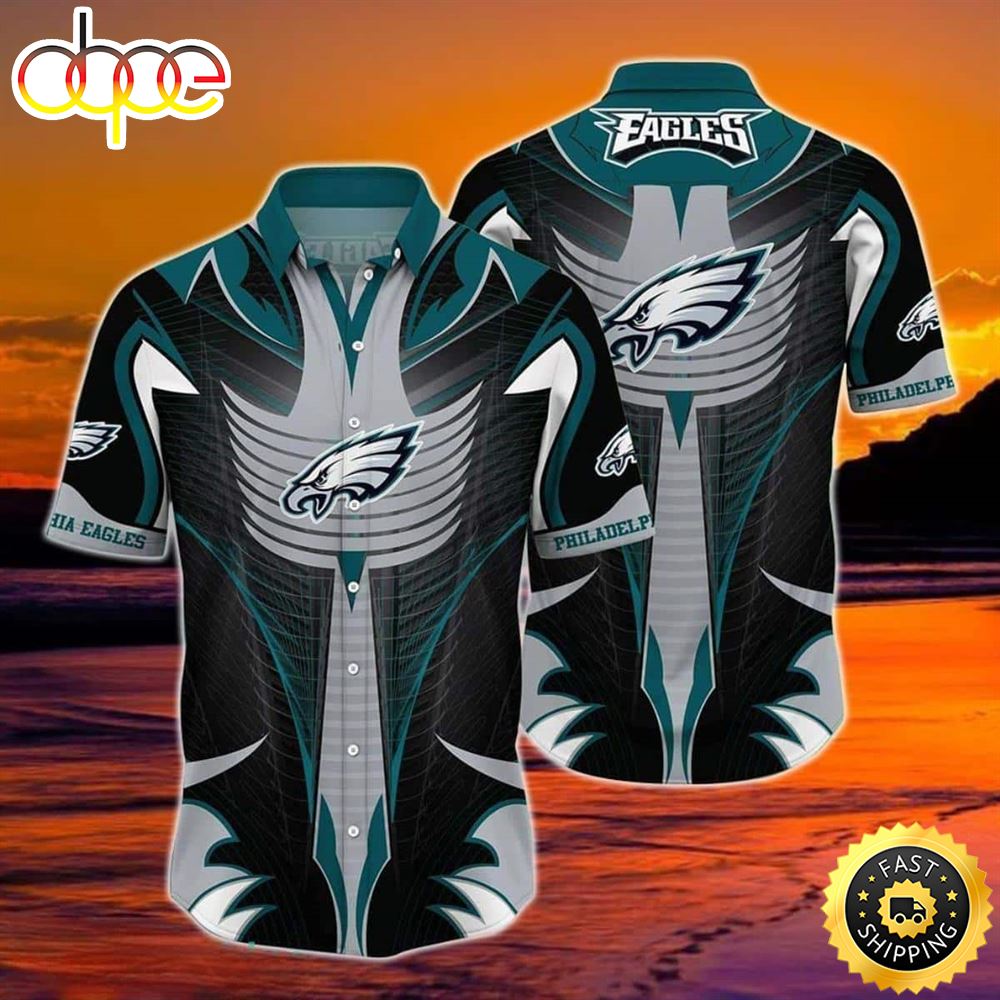 Philadelphia Eagles NFL Hawaiian Shirt Football Gift For Fans Hmzi0d