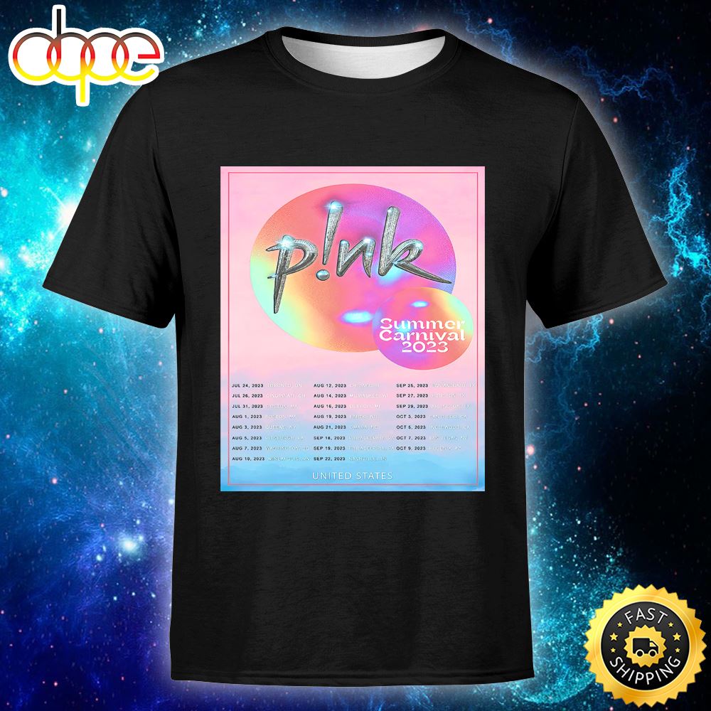 Pink Summer Canival Tour 2023 Unisex T Shirt Ssdymc