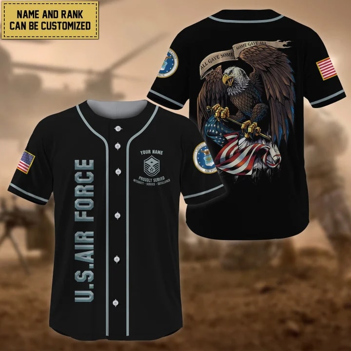 Premium Personalised All Gave Some US Veteran Baseball Jersey Shirt Anmcub