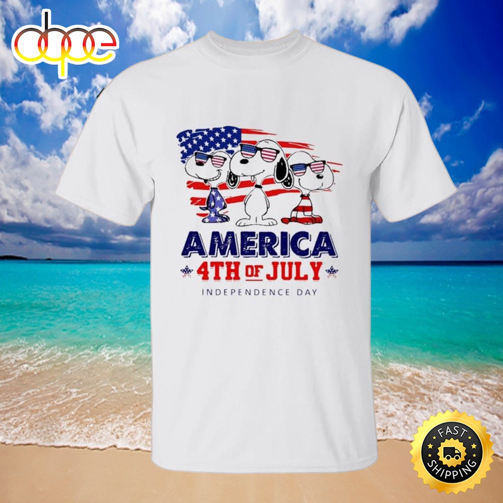 Snoopy American 4th Of July Independence 2023 Shirt Yl5wlc