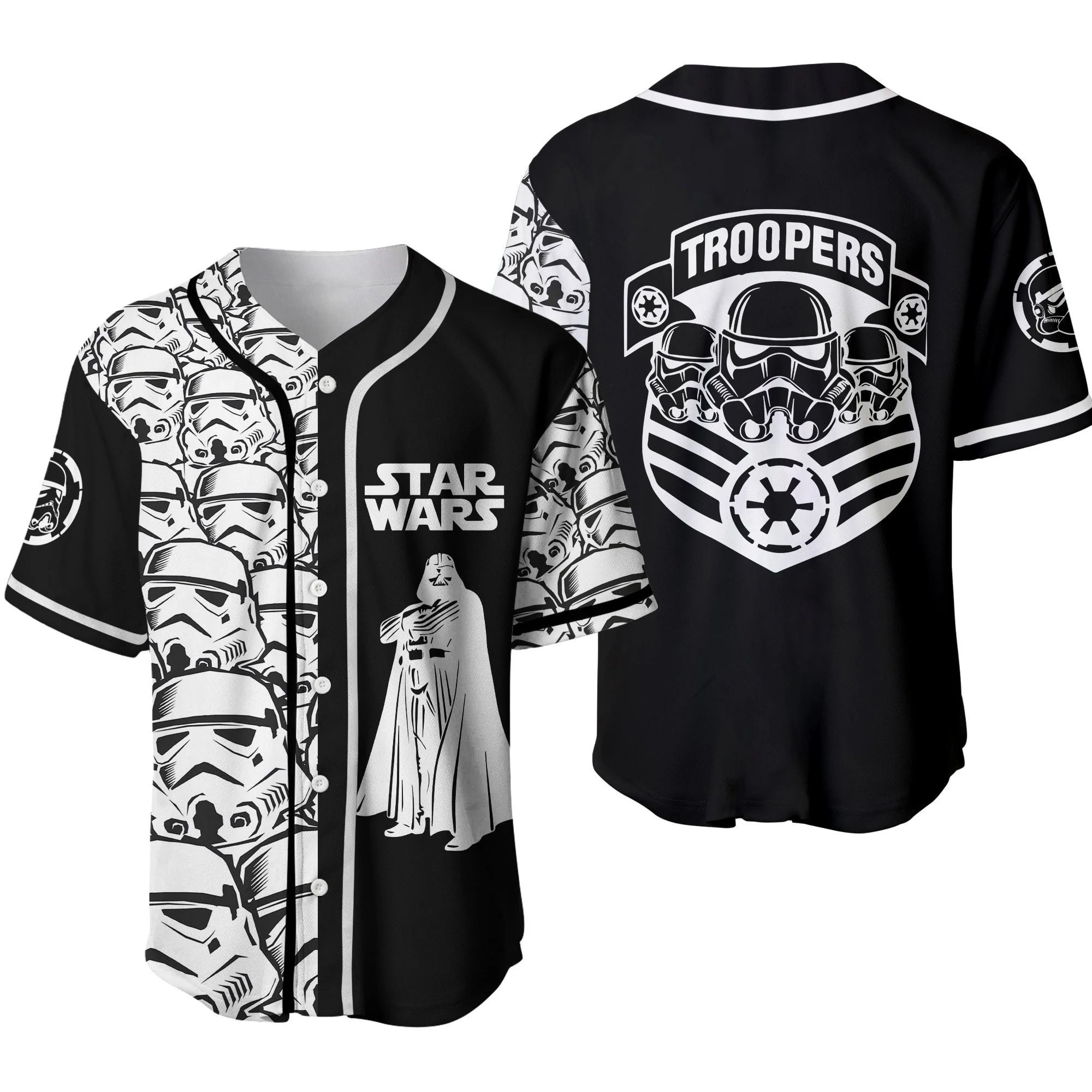 Star Wars Stormtrooper Black Cute Disney Baseball Jersey Shirt Z7iuq8
