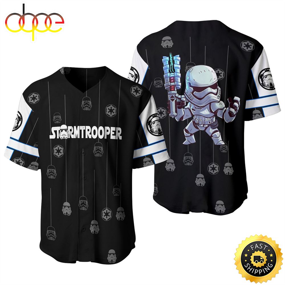 Star Wars Stormtrooper Black White Patterns Disney Baseball Jersey Shirt Zckexn