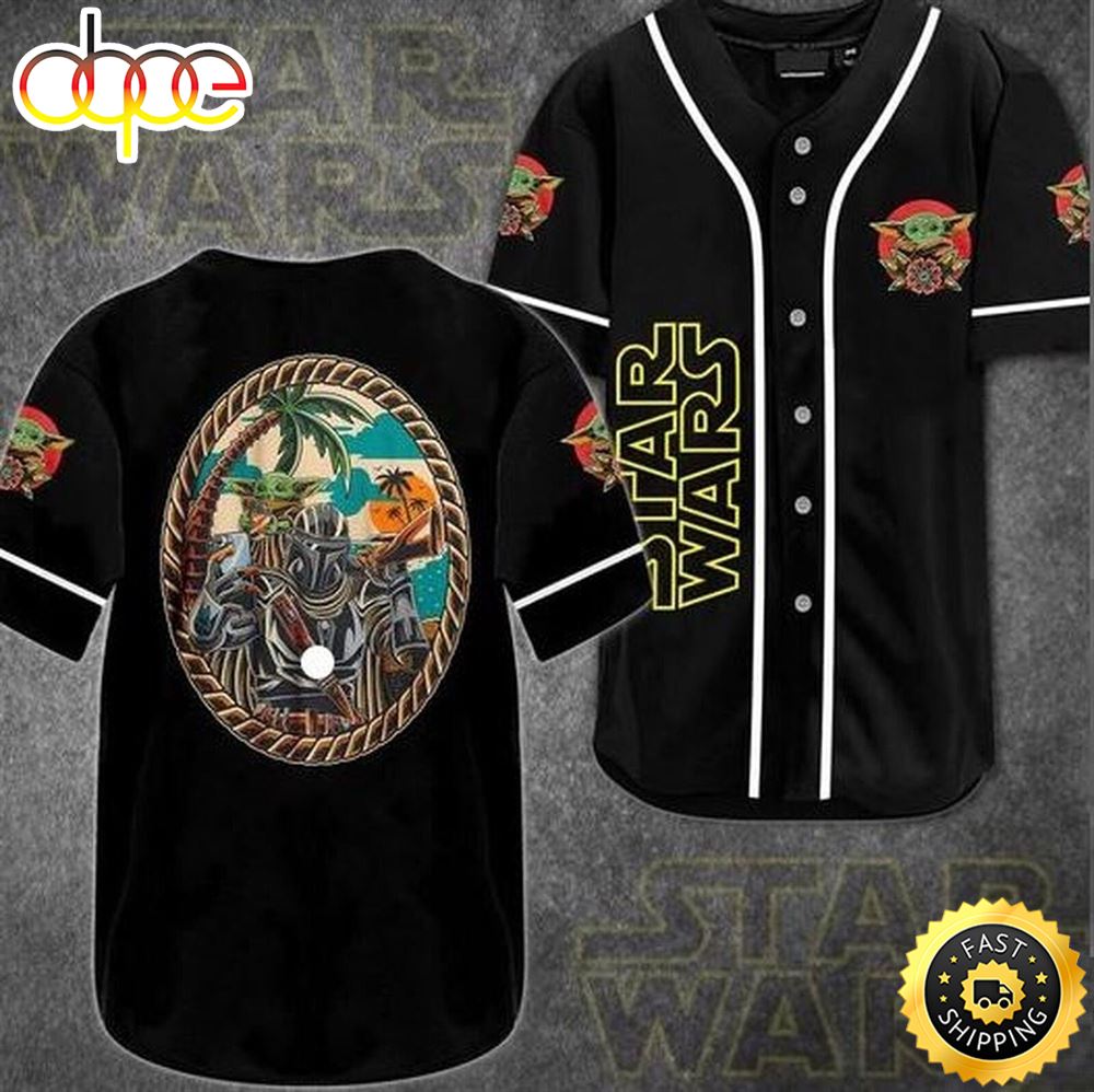 Star Wars The Mandalorian Lovers Baseball Jersey Shirt Or7l7a