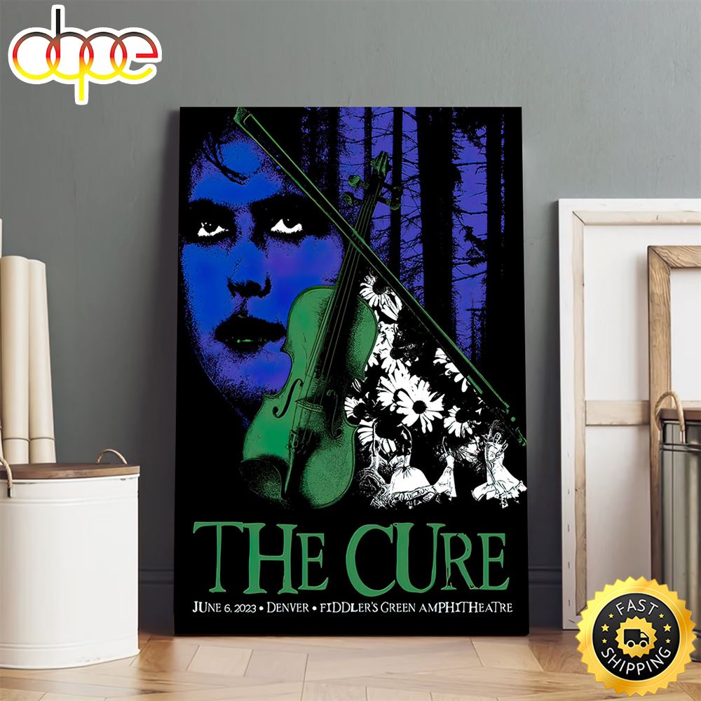 The Cure Denver June 6 Tour 2023 Canvas Poster H0z4hv