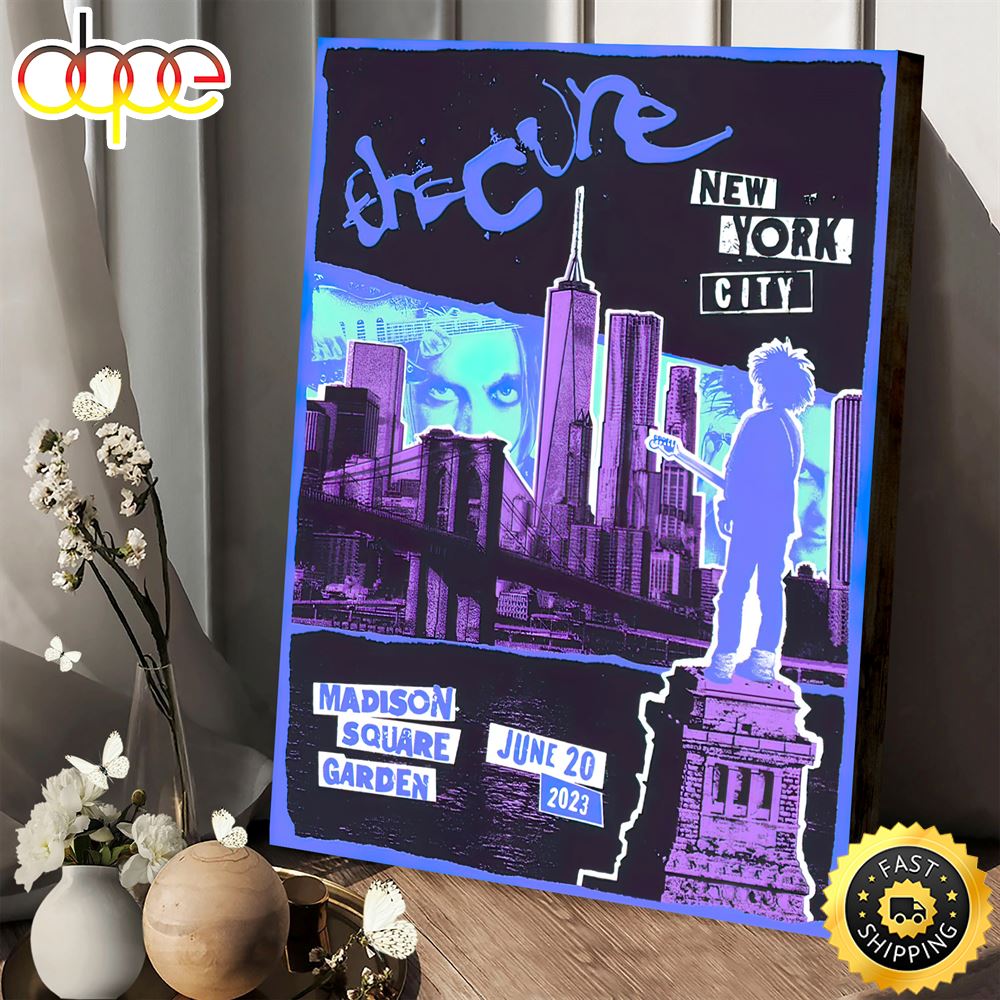 The Cure New York City June 20 2023 Second Edition Poster Canvas N20zz0