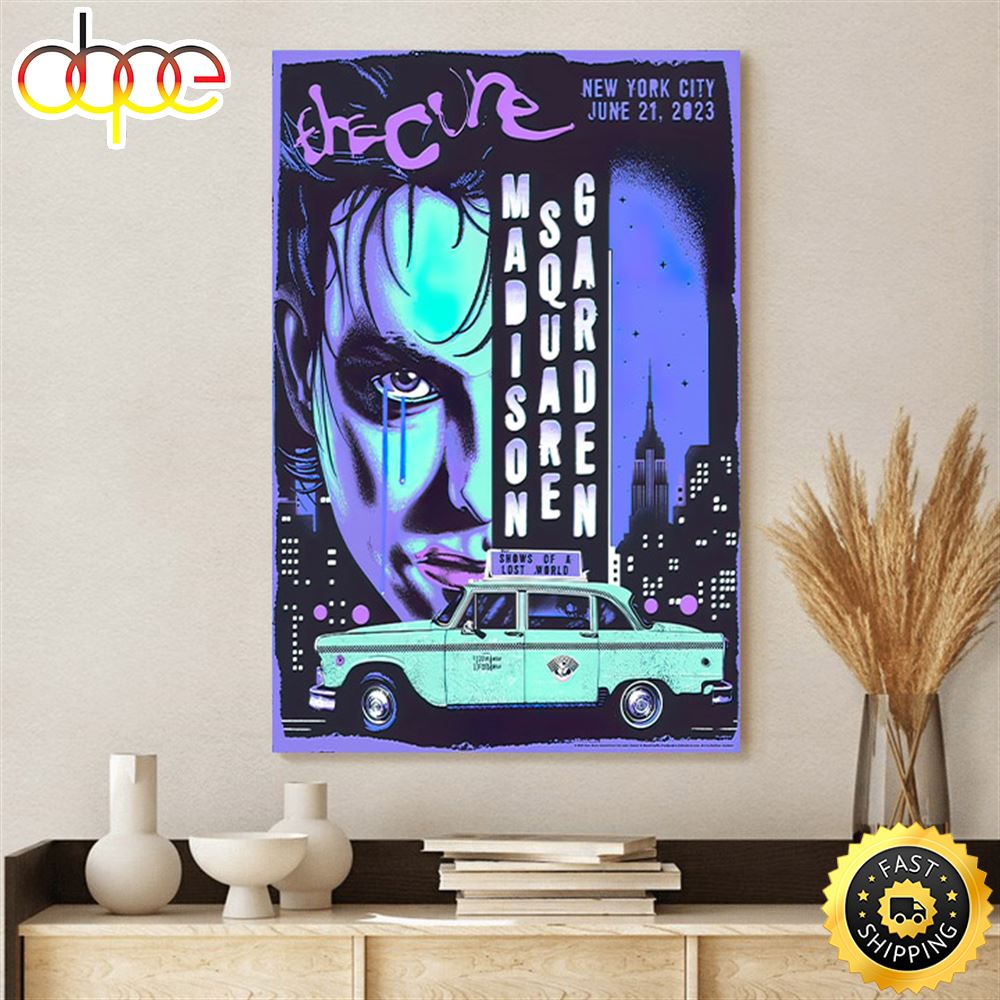 The Cure New York City June 21 2023 Canvas Poster Q7jsov