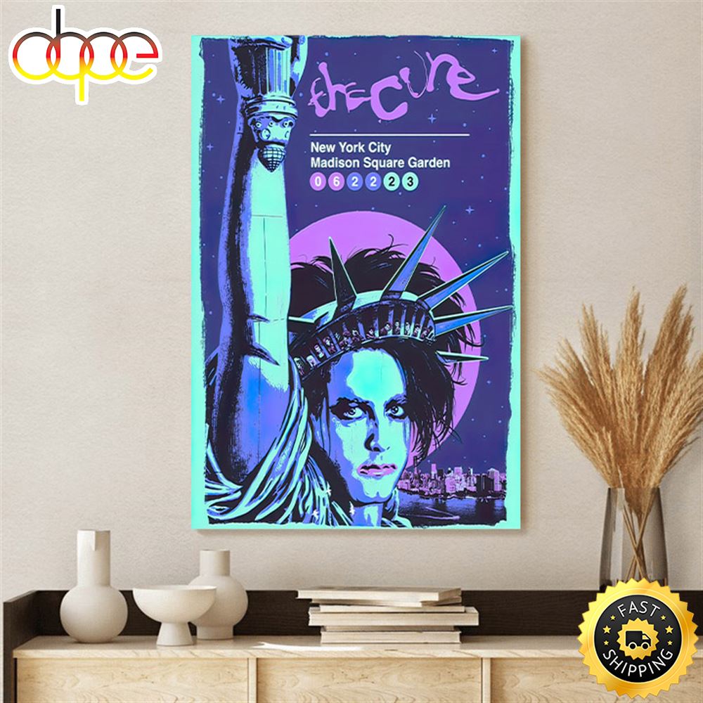 The Cure New York City June 22 2023 Canvas Poster