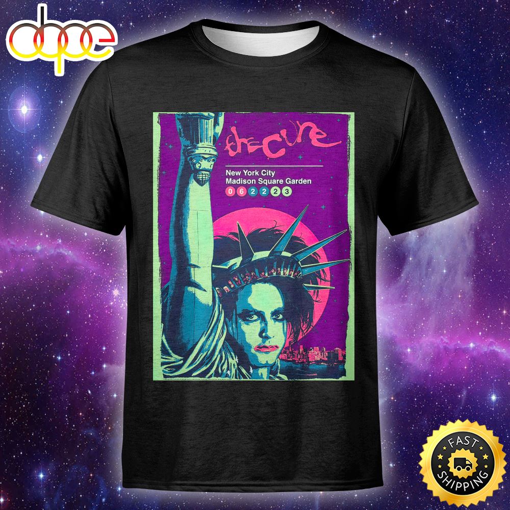 The Cure New York City June 22 Tour 2023 Unisex T Shirt Ef85hc