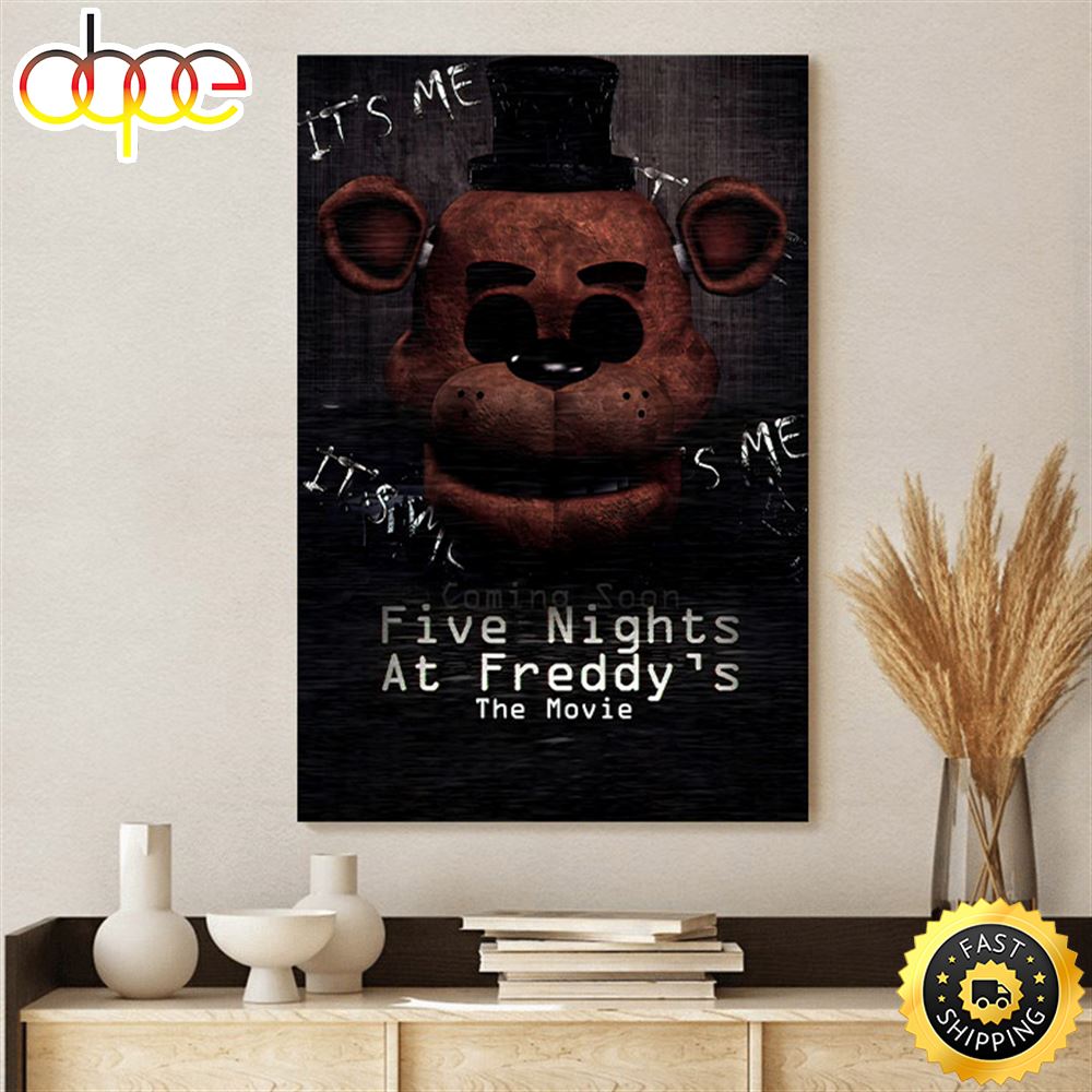 The Five Nights At Freddy S Movie 2023 Canvas Poster Sfba3x