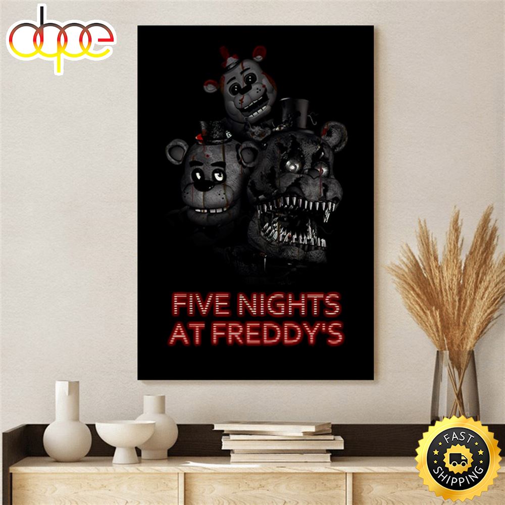 The Five Nights At Freddy S Poster 2023 Canvas Poster Bh0cej