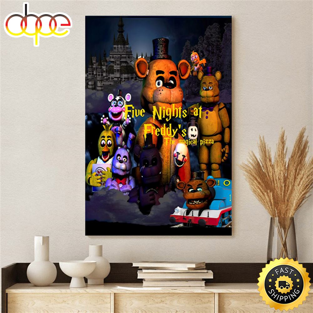 The Five Nights At Freddy S Poster Fnaf Canvas Poster Oaugkl