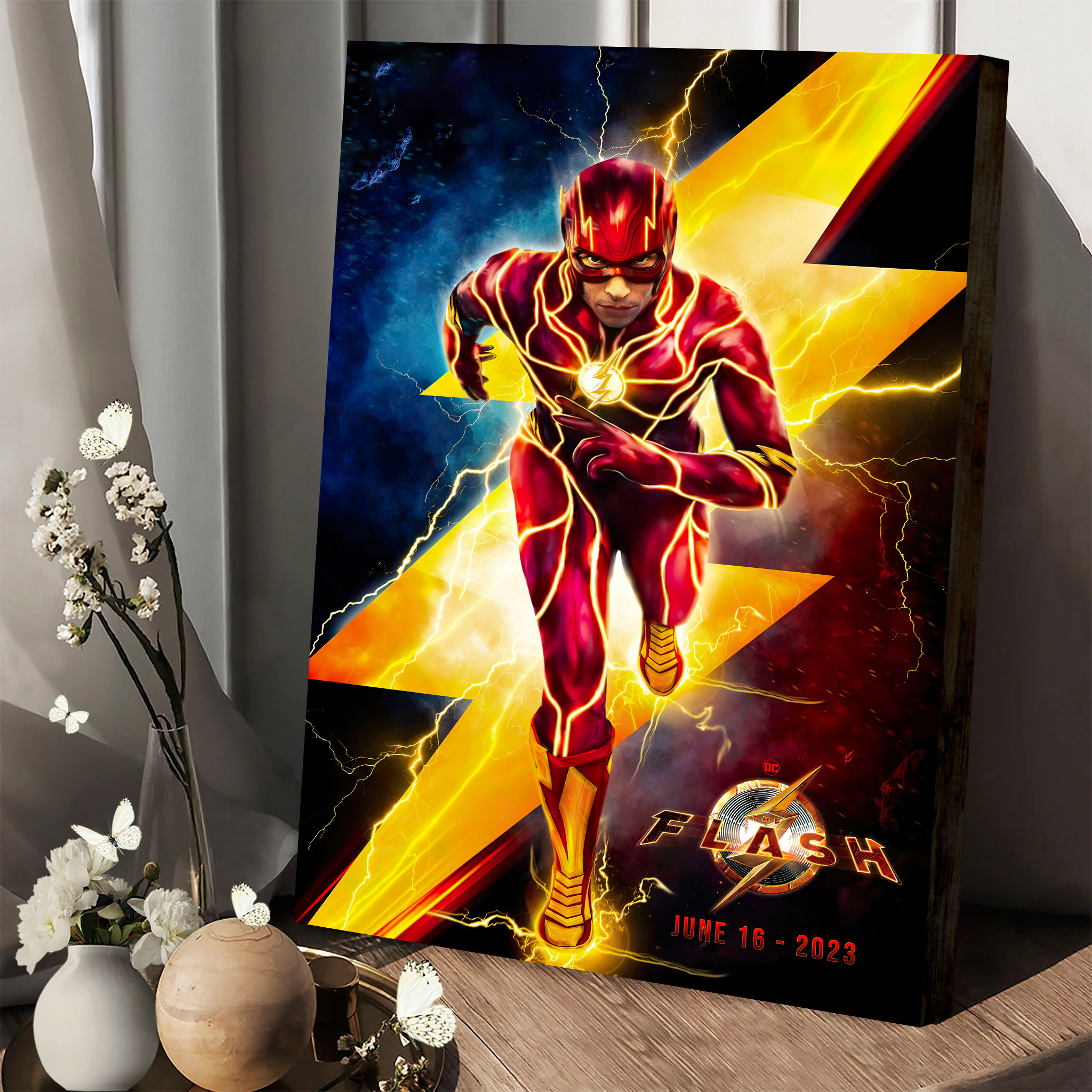 The Flash 2023 The Fastest Man Alive Canvas Vzhhg4