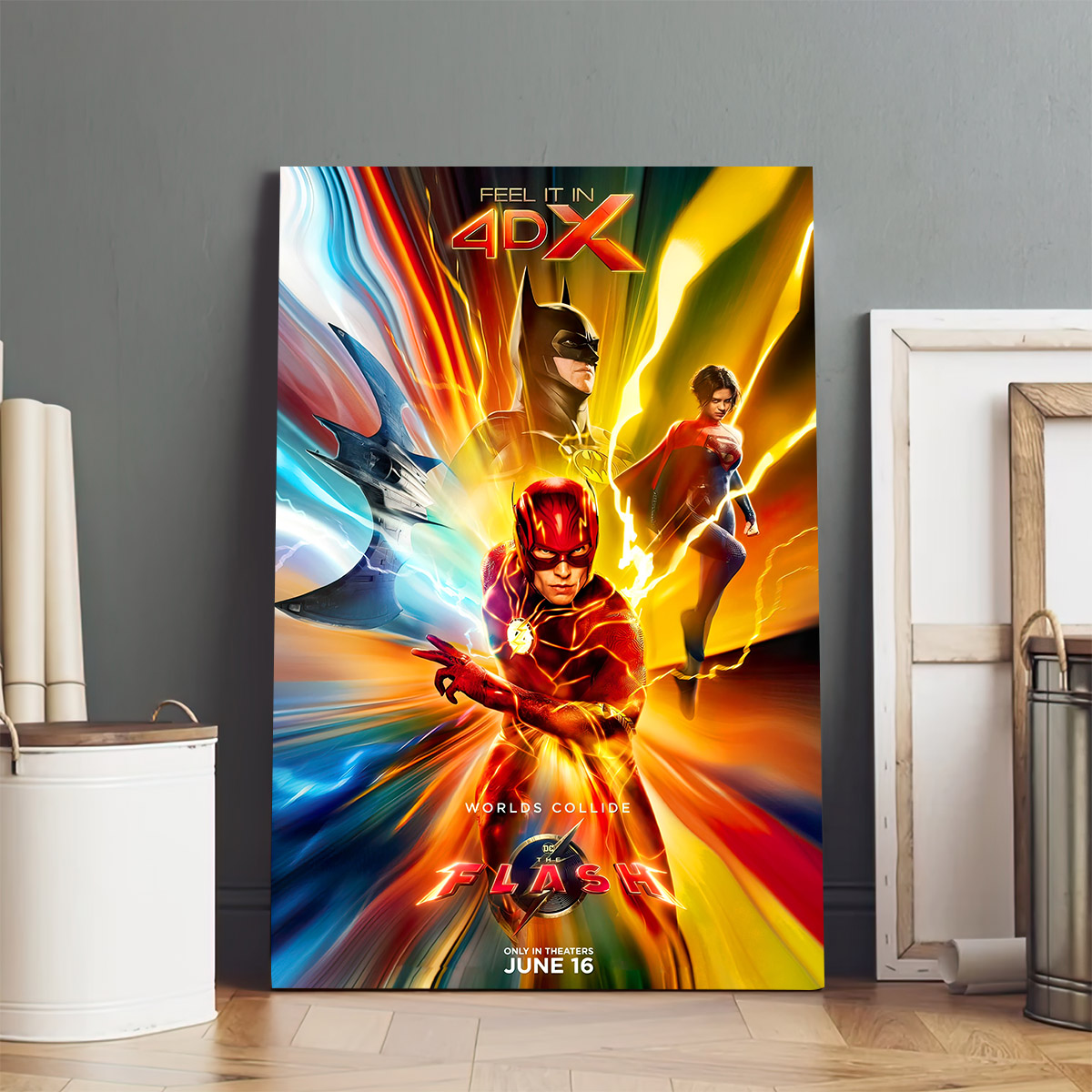 The Flash 2023 The Movie Gift For Fans Canvas Rig5z5