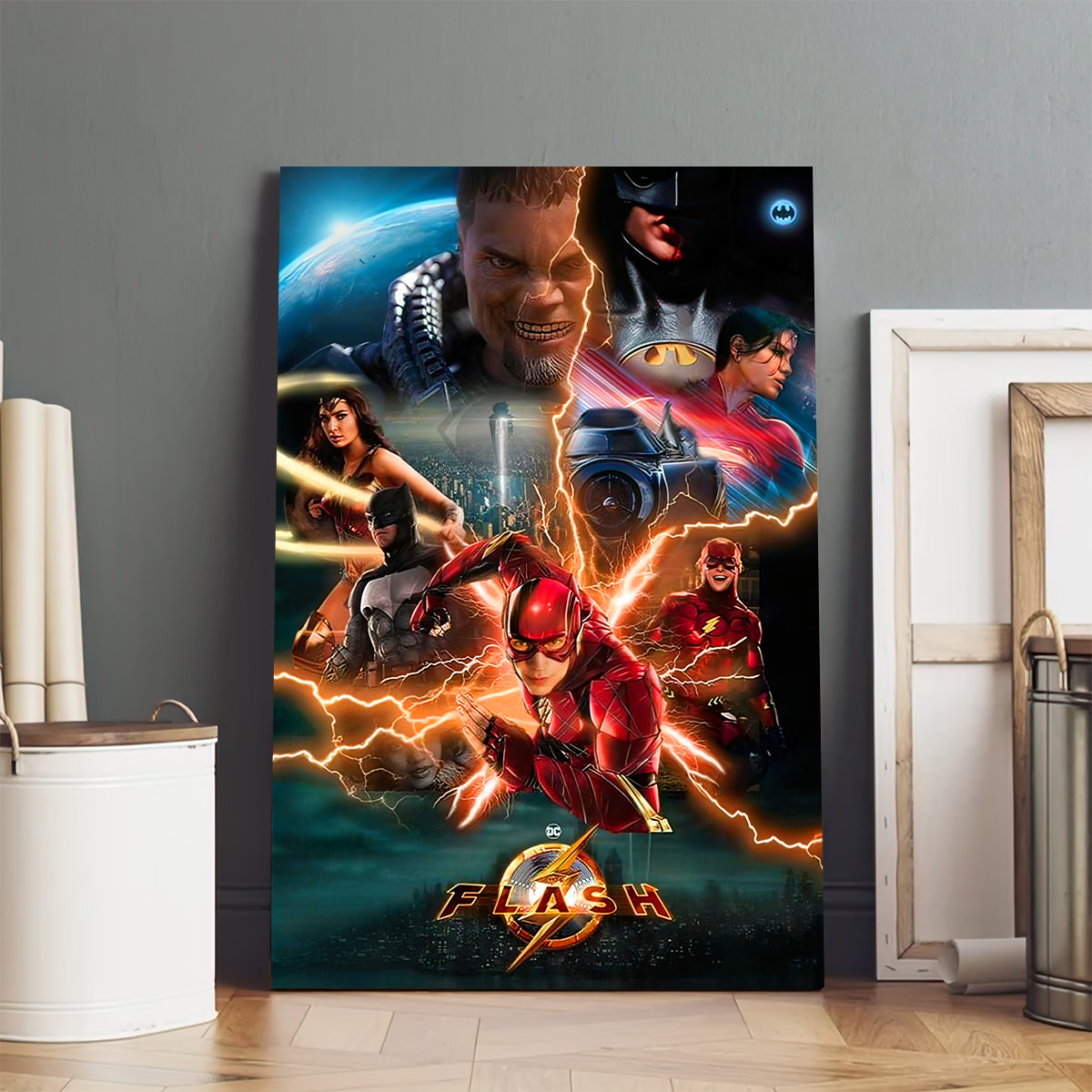 The Flash Movie Posters 2023 Wall Art Canvas Acmt1b