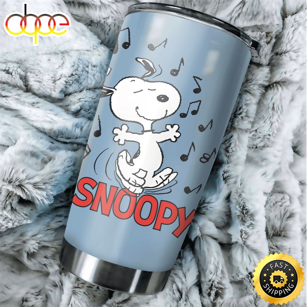 The Peanuts Snoopy And Charlie Brown Gift For Lover Travel Tumbler