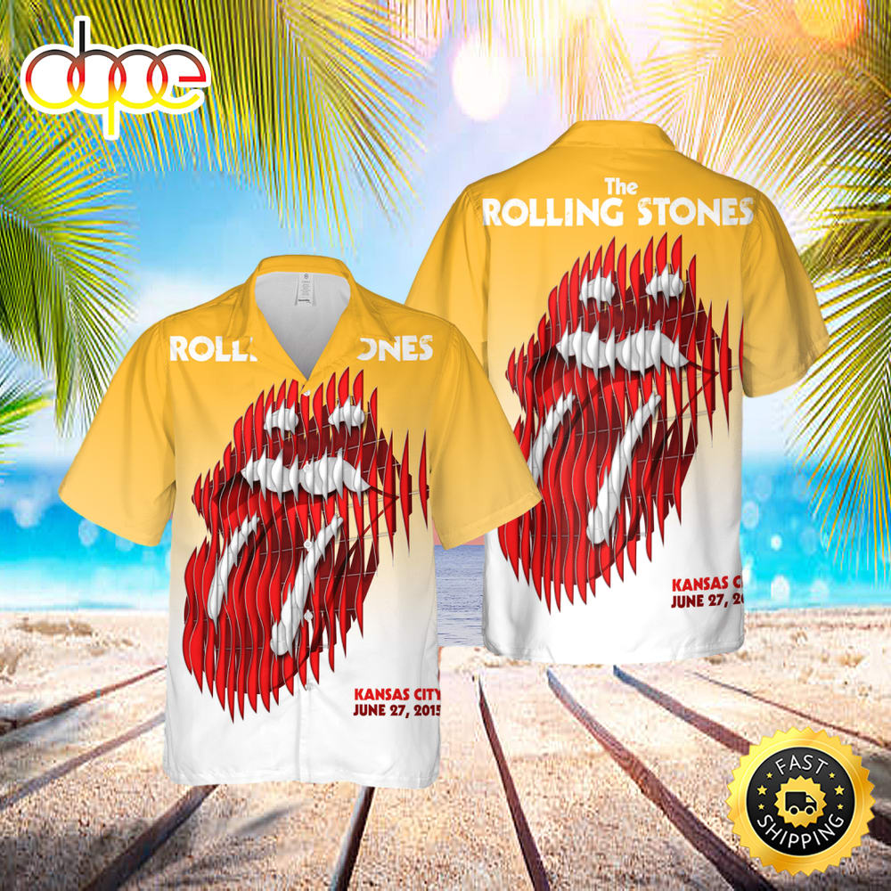 The Rolling Stones Tour Kansas City Hawaiian Shirt Bg6oml