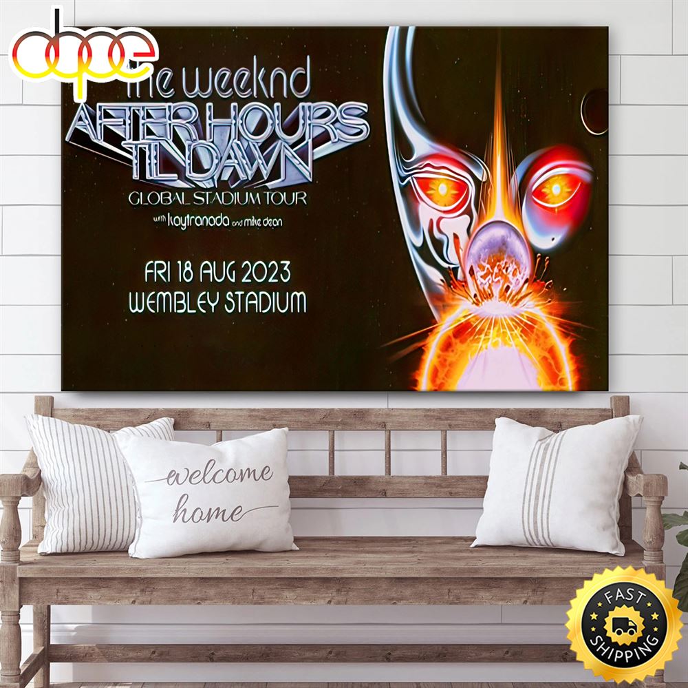 The Weeknd After Hours Til Dawn Tour Canvas Poster – Musicdope80s.com